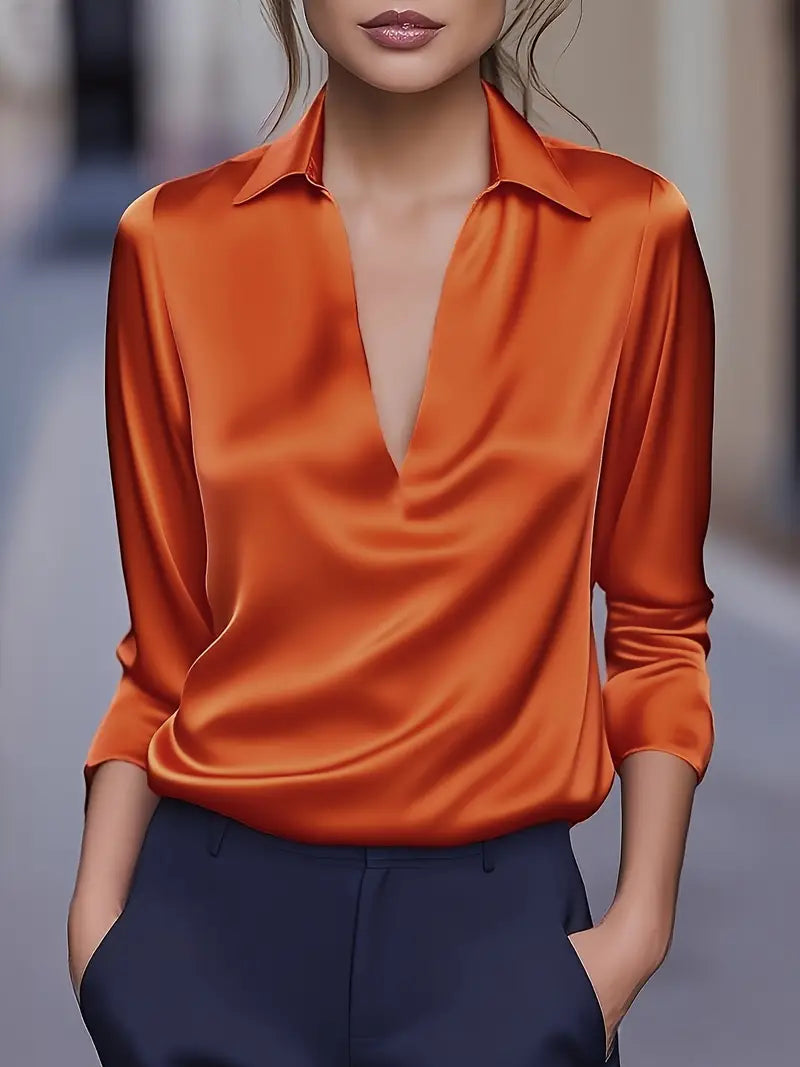 Nadene - Blusa Premium Con Cuello En V