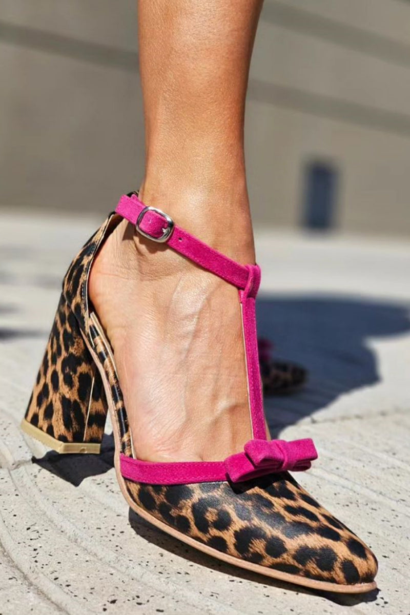 Beauu - Sandalias Con Estampado De Leopardo Verde