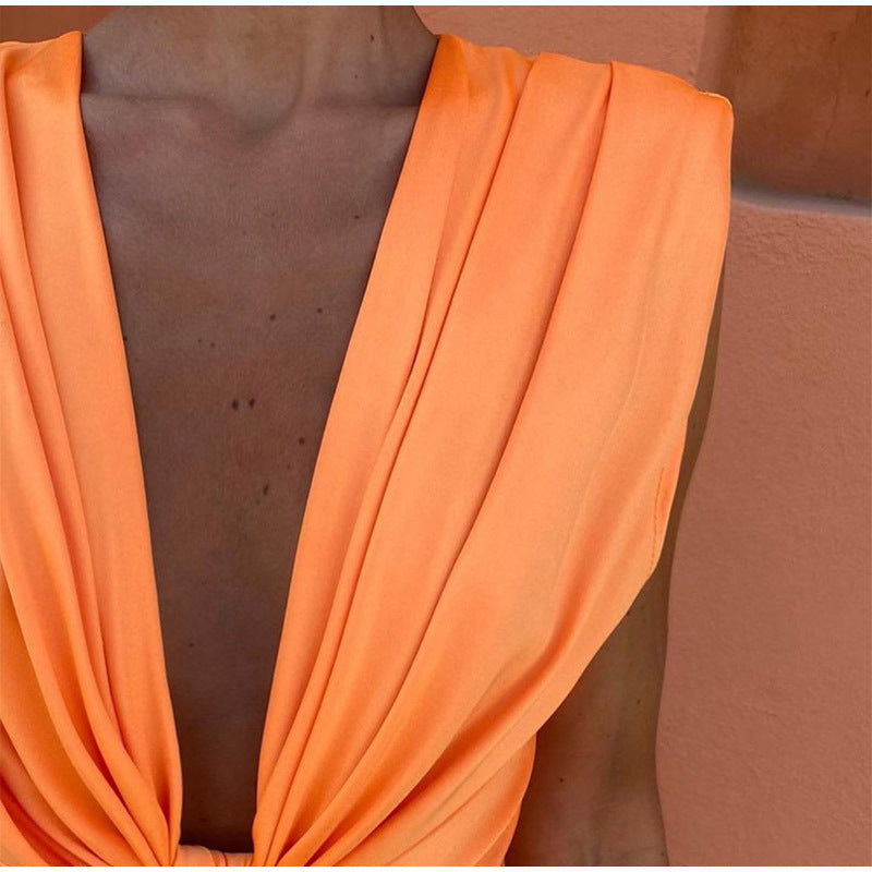 Feera - Vestido De Fiesta Con Escote Profundo