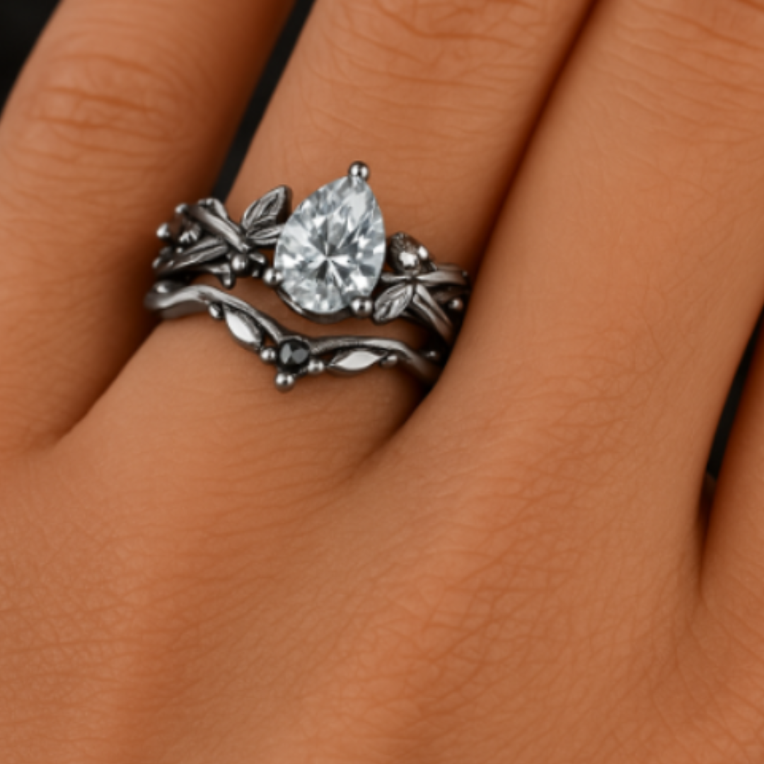 Anillo Doretta piedra lunar