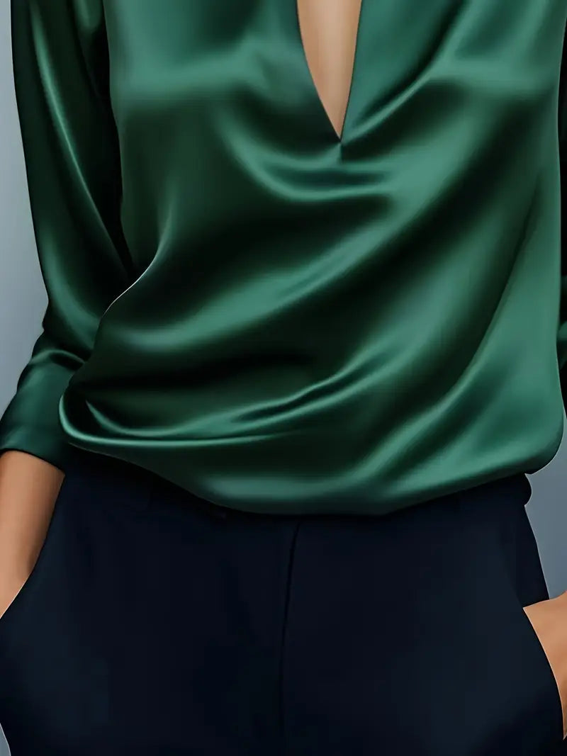 Nadene - Blusa Premium Con Cuello En V