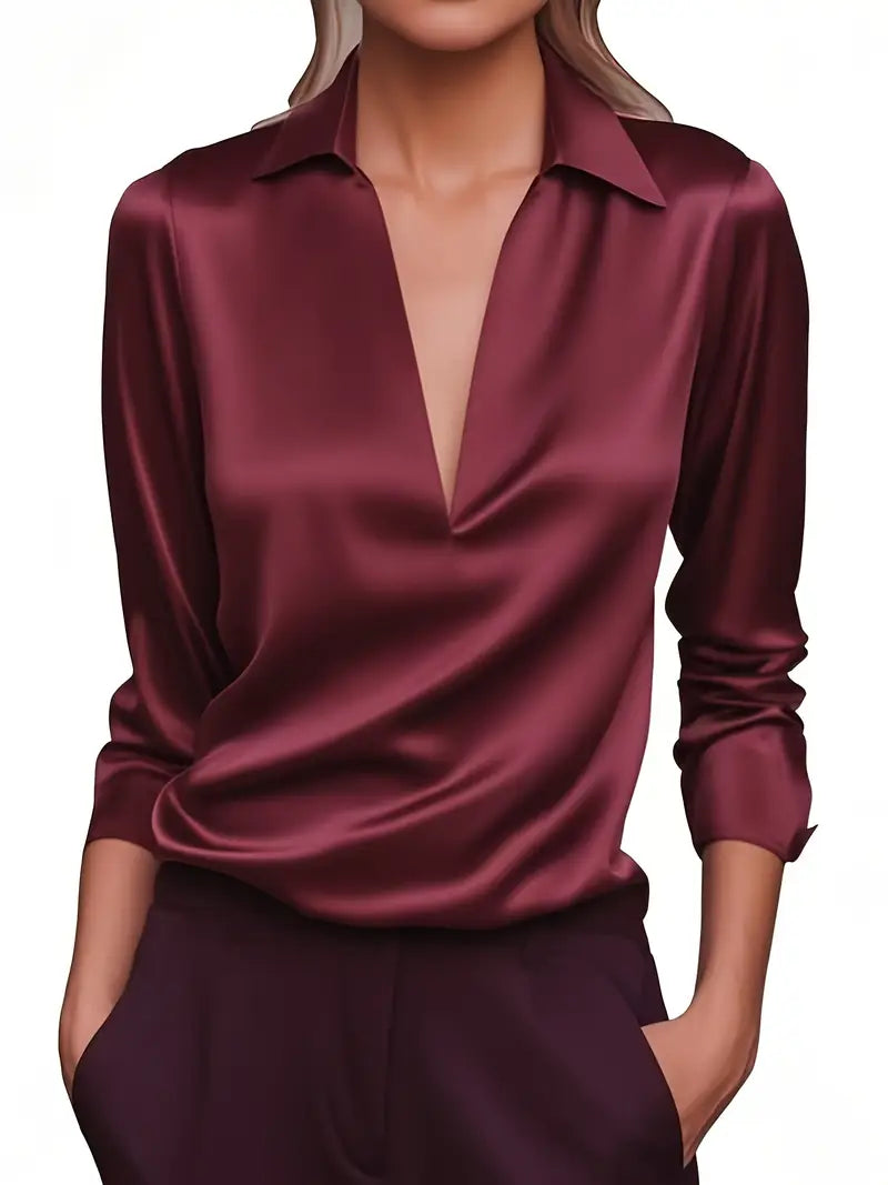 Nadene - Blusa Premium Con Cuello En V