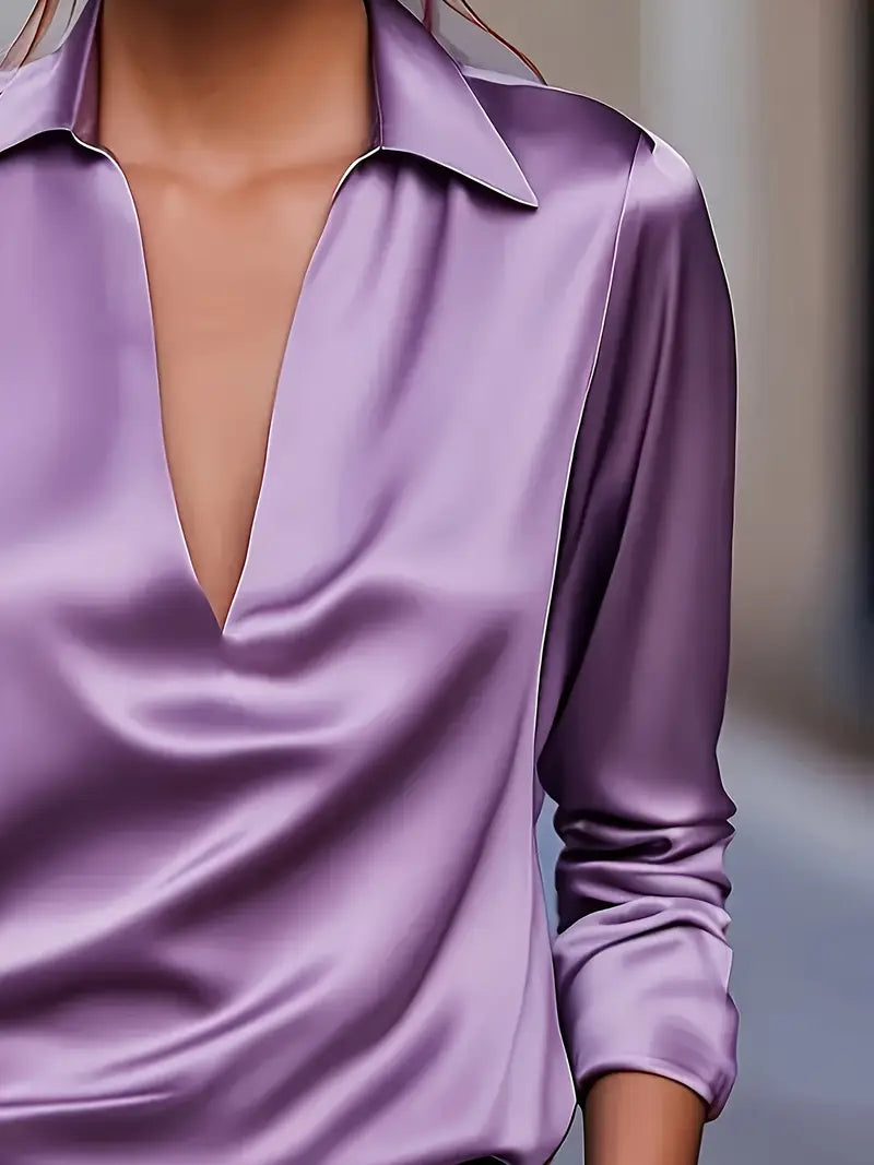 Nadene - Blusa Premium Con Cuello En V