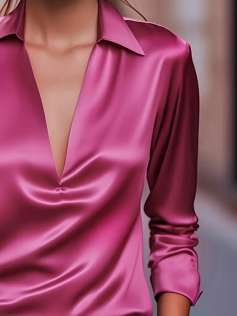 Nadene - Blusa Premium Con Cuello En V