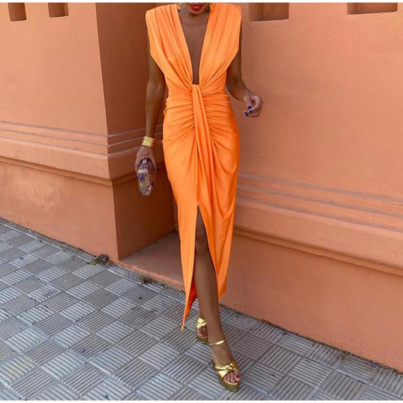 Feera - Vestido De Fiesta Con Escote Profundo