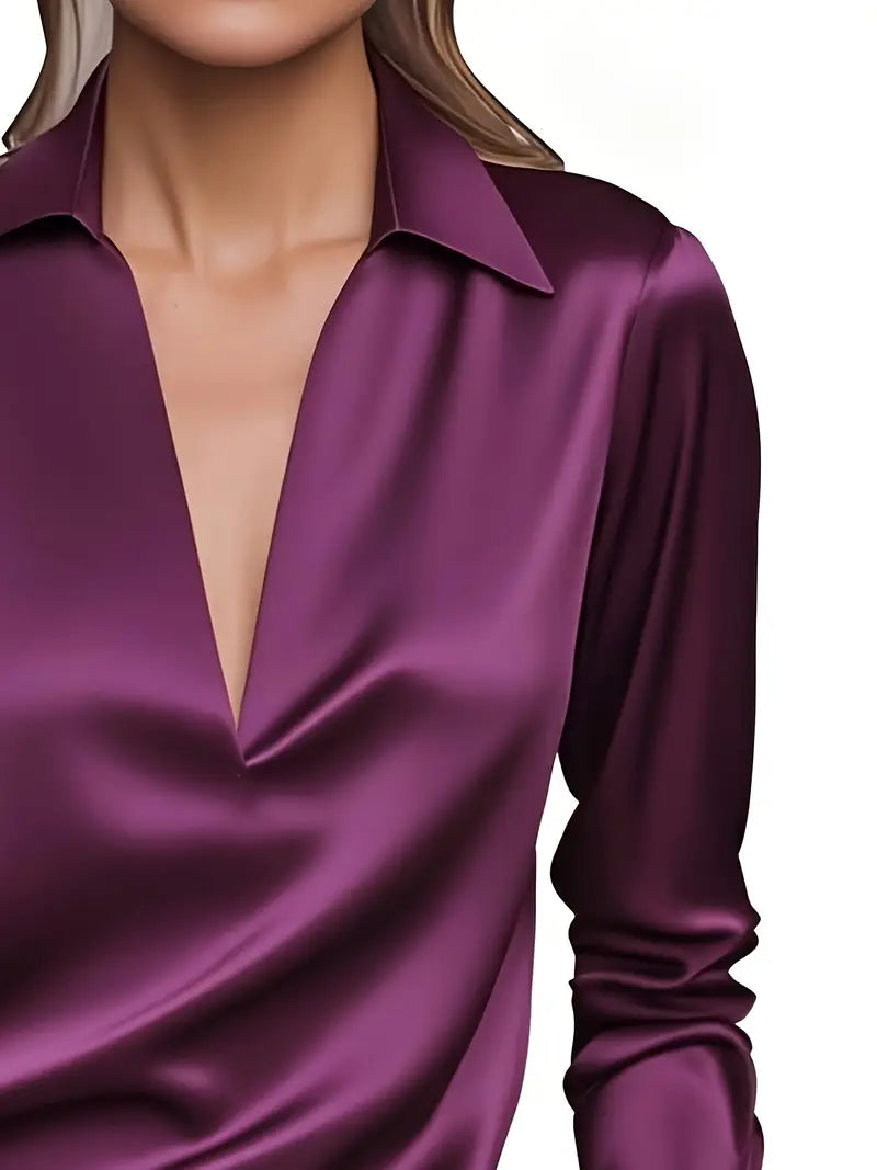 Nadene - Blusa Premium Con Cuello En V